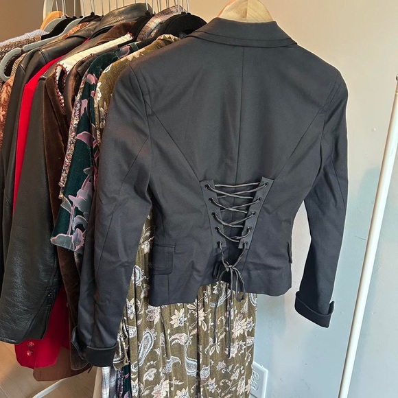 bebe Jackets & Blazers - 90S BEBE CORSET BACK BLAZER